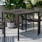 Flash Furniture 35" SQ Patio Table with Gray Wash Faux Teak Top XU-DG-UH8100-GY-GG - alternate 1
